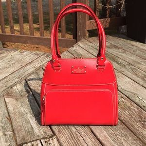 Red kate spade purse